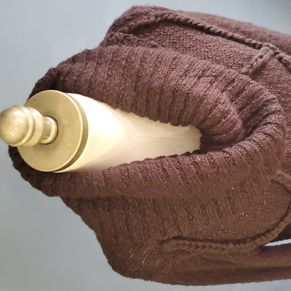 Jones ny women''s brown cowl neck  sweater size M - Picture 4 of 14